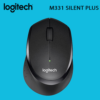 Logitech Wireless Mouse Silent Plus M331- สีดำ