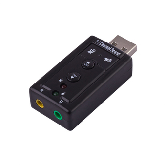 USB Sound card usb SOUND External USB Virtual 7.1 - Black