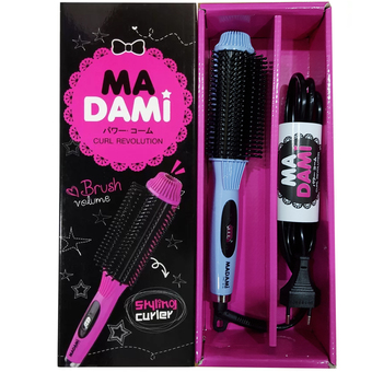 MADAMI Curl Revolution หวีไฟฟ้ามาดามิ 2 in 1 ( สีฟ้า ) 1 เครื่อง