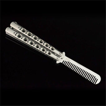 High Quality Practice BALISONG Metal Butterfly Comb Steel Trainer Tool