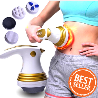 Hot item Luyao Electric Massager เครื่องนวดสลายไขมันแสงอินฟาเรดคุณภาพสูง (White/Gold)