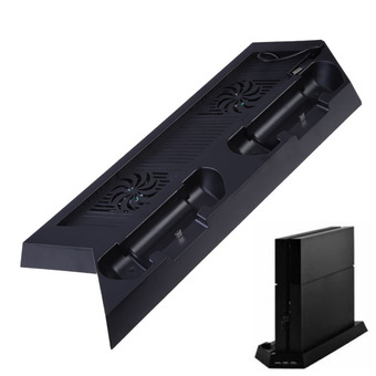 USB Dual Fan Cooling Cooler Charging Dock Station Vertical Stand for PS4
