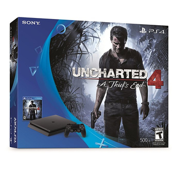 Sony New PS4 Slim Uncharted 4 Bundle (USA)