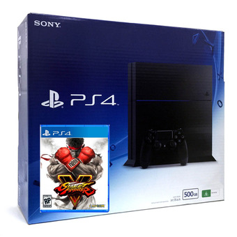 SONY Playstation 4 (PS4) รุ่น CUH-1206A B01 HDD 500GB เกมส์ Street Fighter V+Card Pack