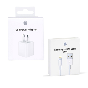 Apple Set ( หัว + สาย) Apple USB Power Adapter + Apple Lightning to USB Cable