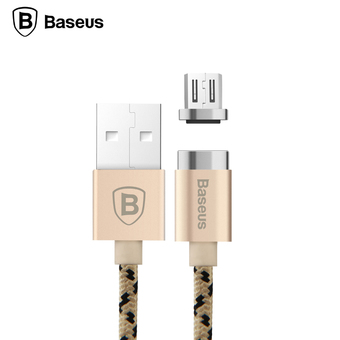 Baseus Insnap Series Magnetic Gold Micro USB Cable For Samsung/HTC/LG/Sony/Huawei/Xiaomi Android phones cable - Intl