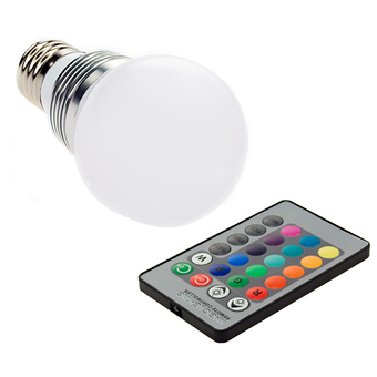 XCSource หลอดไฟ 3W E27 LED RGB 16 สี + รีโมท
