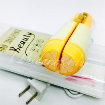 Hair Straightener เครื่องหนีบผมตรง ทำลอน มินิ ลายผลไม้ (Color Pink,Orange,Green)(Orange)