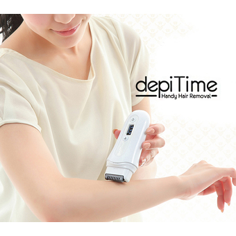 Depitime Depitime+ เครื่องกำจัดขนไฟฟ้า เครื่องกำจัดขน รุ่น # DPT-W Depitime Plus ด้วยใบมีดความร้อน (รุ่นใหม่ล่าสุด) สีขาว