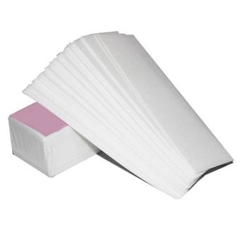 100x Non-woven Hair Removal Paper Depilatory Wax Strip Epilator Waxing Tool