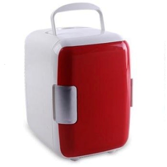 shop108 ตู้เย็นเล็กแบบพกพา รุ่น Mini 4L - สีแดง/ขาว