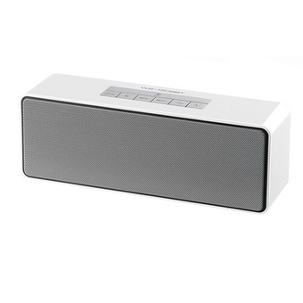 Bluetooth Speaker ลำโพงบลูทูธ WS-1508 ลำโพงไร้สายระบบ Bluetooth พร้อม LED Light Music (สีขาว)
