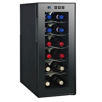Hot item Wine Cooler ตู้แช่ไวน์คุณภาพสูง ขนาด 12 ขวด (Black)