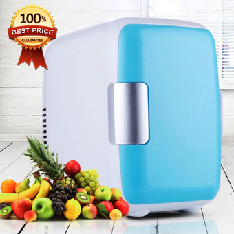 Hot item 4L Mini Refrigerator ตู้เย็นมินิแบบพกพา 4 ลิตร - Light Blue