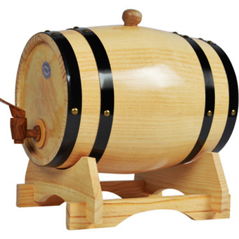 shop108 Wine Oak Barrels 10L ถังไม้โอ๊คใส่ไวน์ เบียร์ ขนาด 10 ลิตร (สีไม้)