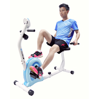 Goldex เครื่องออกกำลังกาย Magnetic Recumbent Bike จักรยานออกกำลังกาย (สีขาว/ฟ้า)