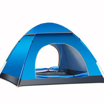 200x200x135cm quick-opeing automatic Tent 3-4 persons camping tents outdoor Waterproof Tents Beach Tents (Blue)