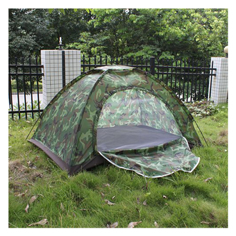 Multiplayer Folding Tent Waterproof Four Seasons Fiberglass For Outdoor Camping Camouflage Hiking