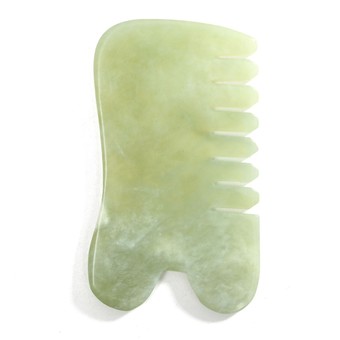 Natural Jade Stone Guasha Gua Sha Board Comb Shape Massage Healthy Beauty Tool