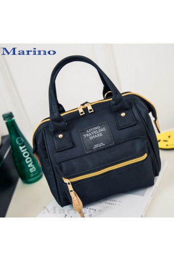 Marino กระเป๋า กระเป๋าสะพายข้างสีดำ สำหรับผู้หญิง No.0204 - สีดำ