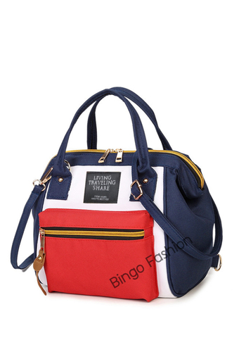 Wonderful Bingo fashion Japan Women Bag กระเป๋าสะพายข้างสำหรับผู้หญิง (Bluered)
