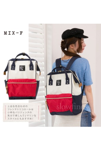 wonderful story Japan Women Bag Backpack กระเป๋าเป้สะพายหลัง - White/Red