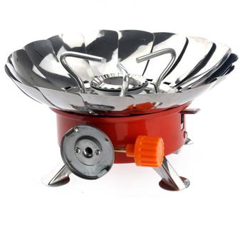 Portable Folding Lotus Style Windproof Camping Stove Butane Gas Stove เตาแก๊สพกพาเดินป่าแคมป์ปิ้ง