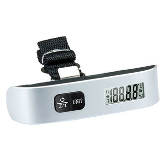 niceEshop Hanging Portable Digital Luggage Scale Gadget Suitcase Weighing (Silver Black) - Intl