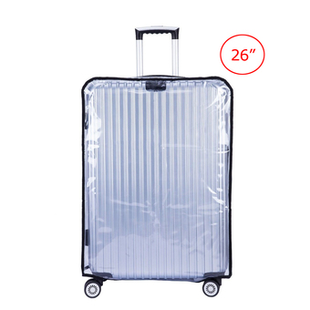 TravelGear24 พลาสติกใสคลุมกระเป๋าเดินทาง 26 นิ้ว กันเปื้อน กันริ้วรอยและกันน้ำ PVC Cover Suitcase