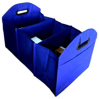 TravelGear24 กระเป๋าท้ายรถ กระเป๋าจัดระเบียบ กระเป๋าเก็บของท้ายรถ กล่องเก็บของ กระเป๋าติดรถ ราคาถูก Organizer Bag Car Rear Storage box - Navy/น้ำเงิน