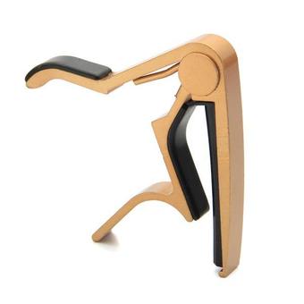 WiseBuy Metal Trigger Key Capo Clamp for Acoustic Electric Guitar Bass Gold