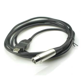 9FINAL Microphone USB to XLR Female Microphone MIC Link Cable Cord 3M (Black)