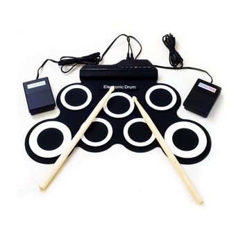 iword กลองซิลิโคนไฟฟ้า Electric Drum Pad Kit รุ่น G3002 ( Black )