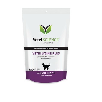 Vetri Science Lysine Plus 120 chews