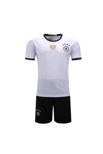 High quality 2016 European Cup Germany national Soccer Jersey Suit includes tops + Shorts (white).