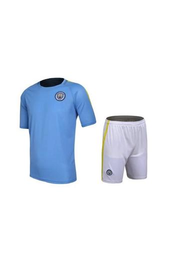 High quality 2016--2017 Manchester City soccer jersey suits include tops+ shorts (blue)