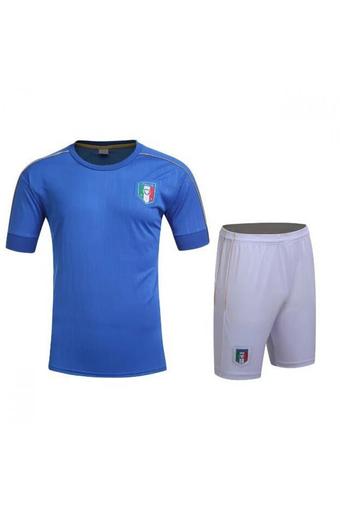 High quality 2016 European Cup Italy national Soccer Jersey Suit includes tops + Shorts (blue).