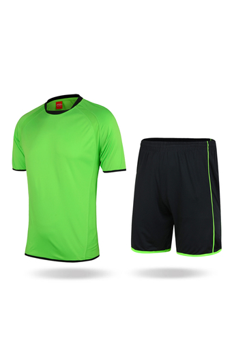 Training Jersey Men Football/Soccer Uniform Suit Short Sleeve Plain For Sports (Green) - Intl