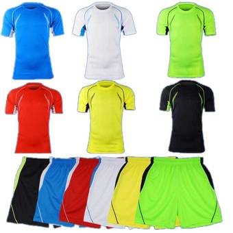 Men&#039;s Soccer Football Sport Jersey Short Pants &amp; T-shirt Uniform White