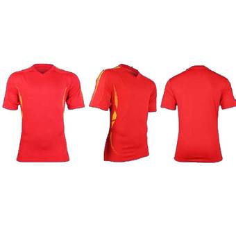 Men&#039;s Soccer Football Sport Jersey Short Pants &amp; T-shirt Uniform Red