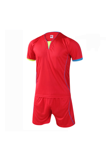 Fashion Men and Boy&#039;s Good Quality Team Football Training Sport Jersey Shirts and Shorts Set-Red(902-2) - Intl