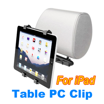 Adjustable Universal Holder For Apple iPad Tablet PC GPS Car Headrest Mount (Black)