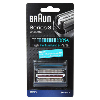 BRAUN 32B Series 3 Shaver Cassette Foil &amp; Cutter with MicroComb Replacement Head
