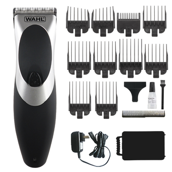 WAHL 6211 Hair Clipper Rechargeable Corded &amp; Cordless use with 10 Clipper’s comb (Black)