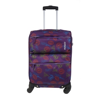 AMERICAN TOURISTER กระเป๋าเดินทาง รุ่น ARIZONA SPINNER 66/24 สี PURPLE/STAMP