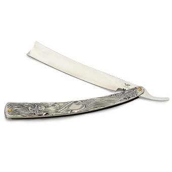 V SHOW Vintage Stainless Steel Straight Edge Razor Folding Shaving Razorknife With Beauty Etched Handle - Intl