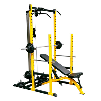 NK Fitness Multi Rack แร็คฝึกกล้ามเนื้อ พร้อมคาน 72 นิ้ว ชุดและแผ่นน้ำหนัก 30 กิโล NK-444 (เหลือง/ดำ)
