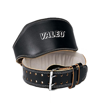 POWER-UP เข็มขัดยกน้ำหนักหนัง VALEO รุ่น Leather Belt(เอว 35-40 นิ้ว)