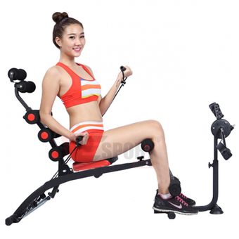 Esportmarts เก้าอี้ยิมพัฒนากล้ามเนื้อ Six Pack Core พร้อมที่ยกขา และปั่นจักรยาน