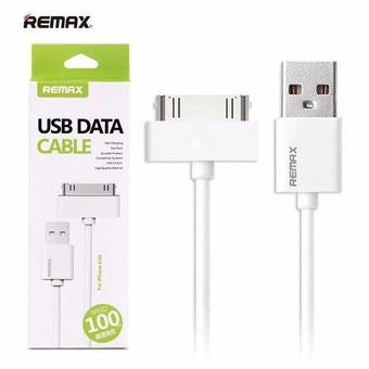 Remax สายชาร์ท ไอโฟน iPhone 4 4S iPad Lightning USB Charging Charger For iPhone Apple(White)